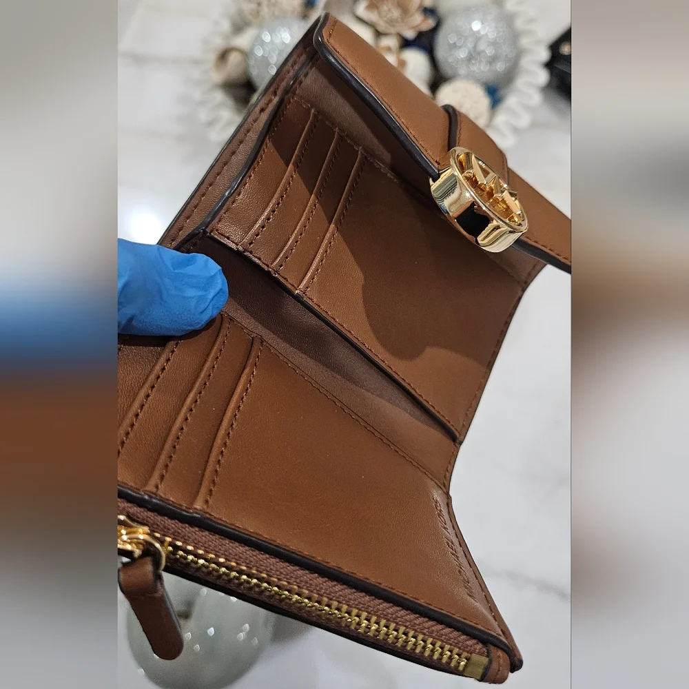 Michael Kors Brown and Black Wallet NWOT